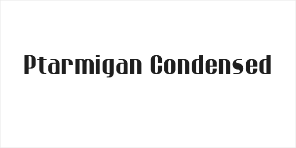 Ptarmigan Condensed Logo