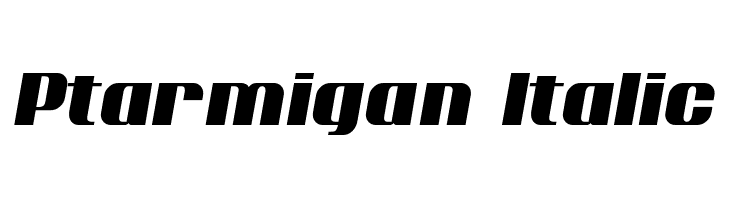 Ptarmigan Italic  les polices de caractères gratuit tlcharger