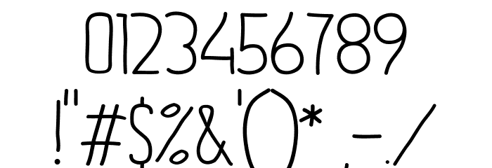 PtilNarrow Bold Font OTHER CHARS