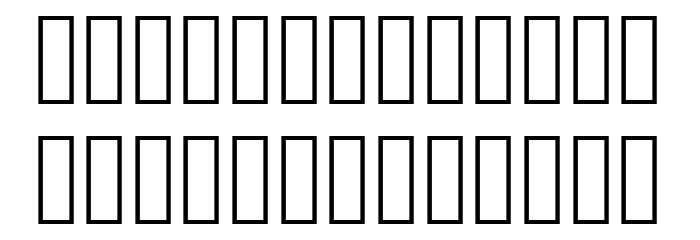 PtilNarrow Bold Font LOWERCASE