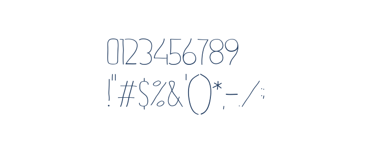 PtilNarrow Regular Other Characters