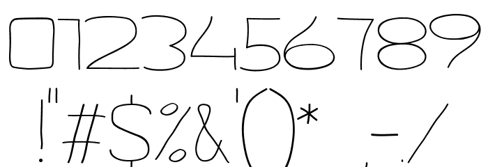 PtilWide Regular Font OTHER CHARS