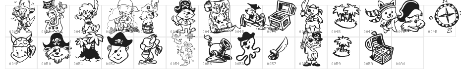 Ptits Pirates Character Map