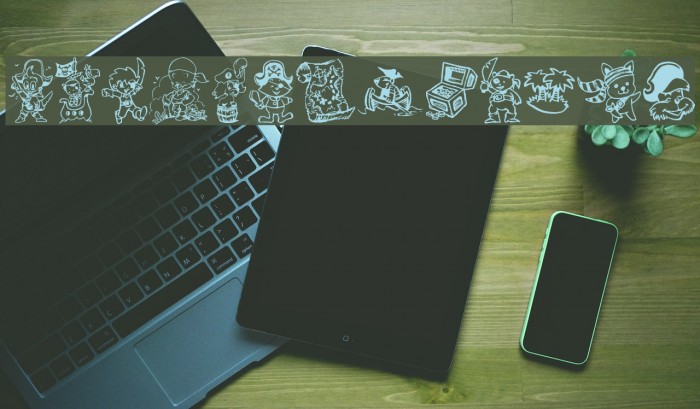 Ptits Pirates Font examples
