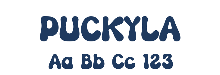 PUCKYLA Font Preview