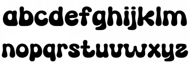 PUCKYLA Schriftart Kleinbuchstaben