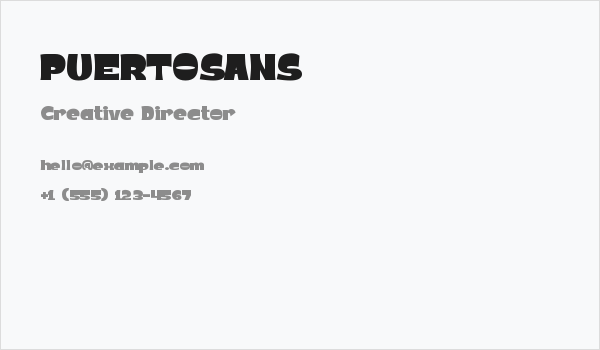 PUERTOSANS Business Card