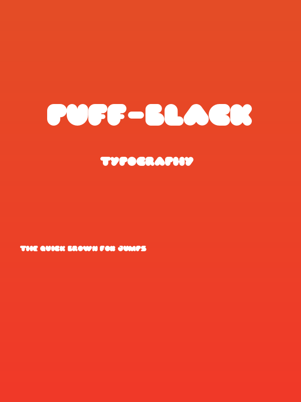PUFF-Black Poster