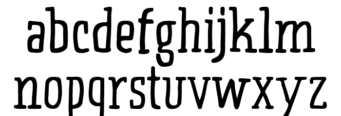 PUMPQEEN-Regular Font LOWERCASE