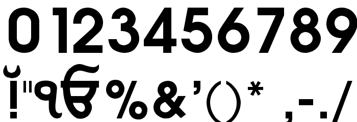 PUN-AdhunikB-Bold Font OTHER CHARS