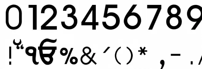PUN-AdhunikN Font OTHER CHARS