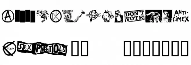 PUNK DINGBATS Fonte MAIÚSCULAS