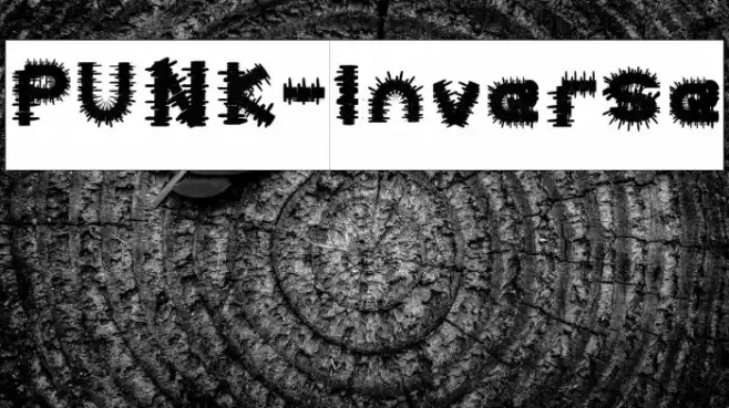 PUNK-Inverse Font examples