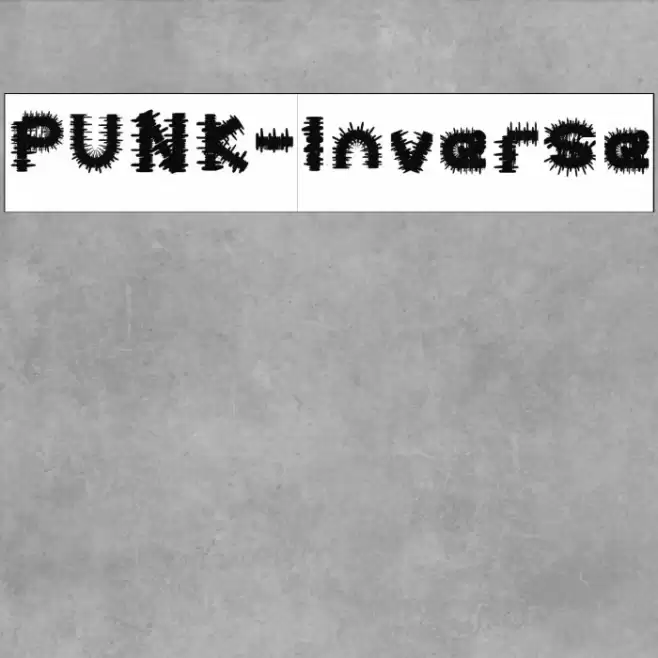 PUNK-Inverse Font examples