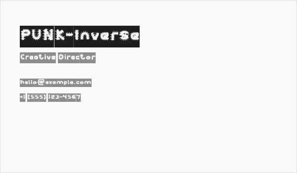 PUNK-Inverse Business Card