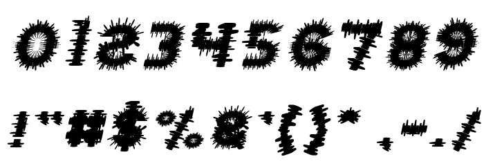 PUNK Italic Font OTHER CHARS