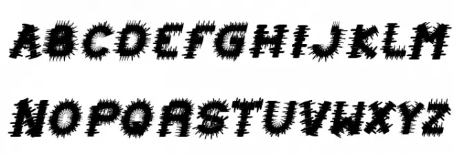 PUNK Italic Шрифта ВЕРХНИЙ