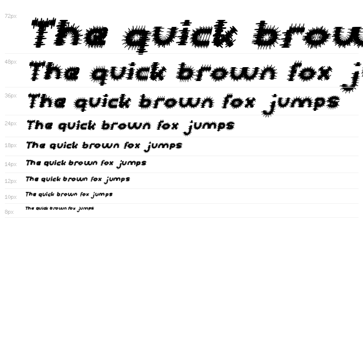 PUNK Italic Waterfall