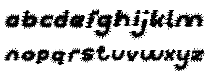 PUNK Italic Font LOWERCASE