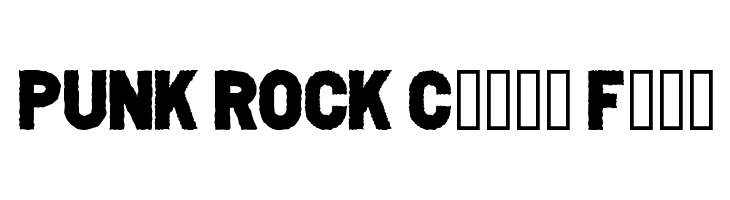 PUNK ROCK Color Fill Font