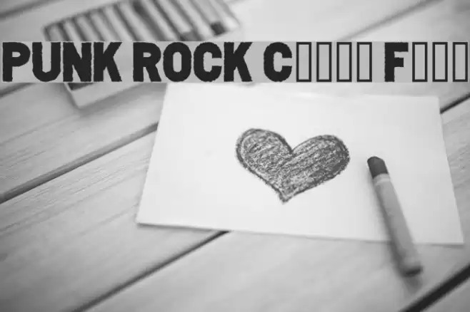 PUNK ROCK Color Fill フォント examples