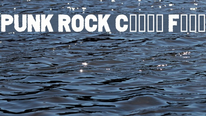 PUNK ROCK Color Fill Font examples