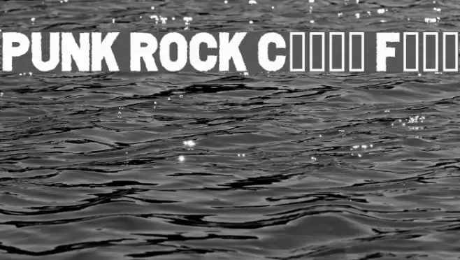 PUNK ROCK Color Fill フォント examples