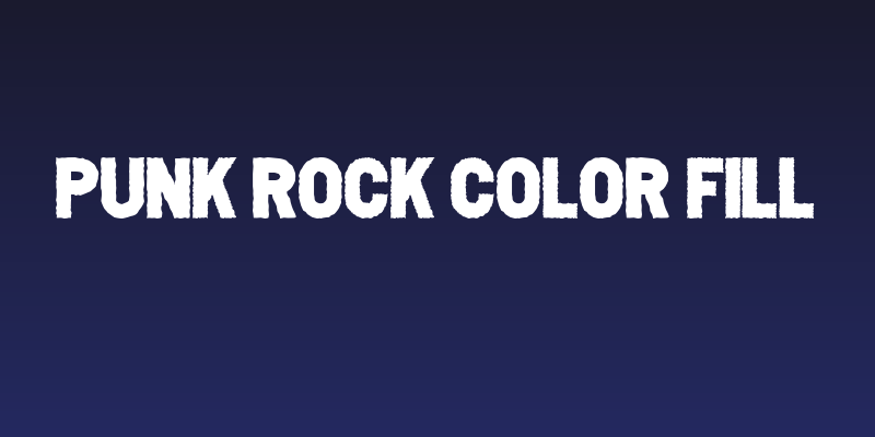 PUNK ROCK Color Fill Social Header