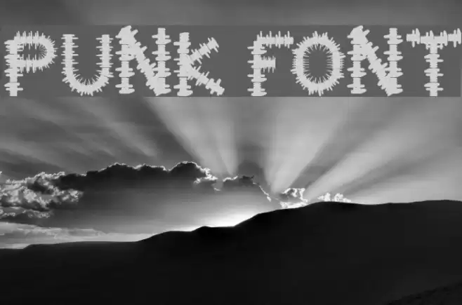 PUNK Шрифта examples