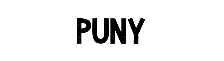 PUNY  フリーフォントのダウンロード