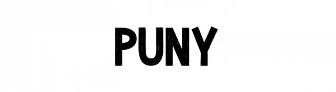 PUNY  Frei Schriftart Herunterladen