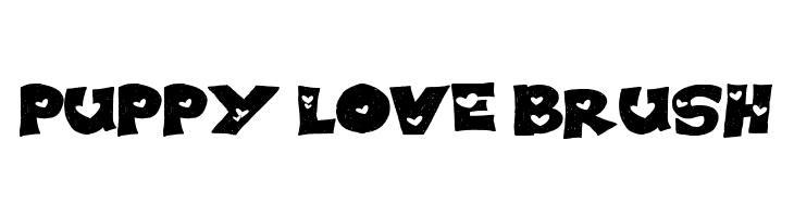 PUPPY LOVE BRUSH  Free Fonts Download