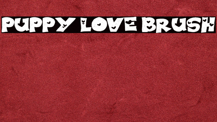 PUPPY LOVE BRUSH Example 1