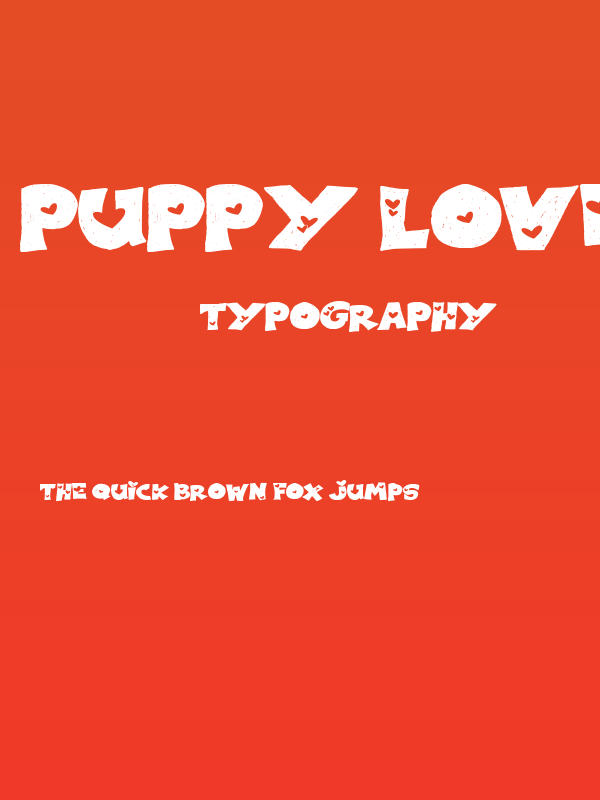 PUPPY LOVE BRUSH Poster