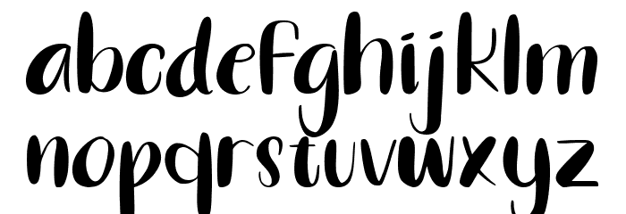 PURPLE MACARONS Font LOWERCASE