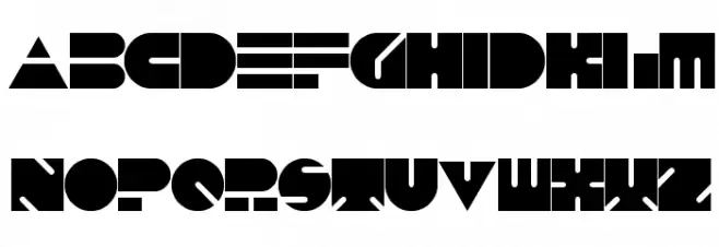 PUSH THE BUTTON Schriftart Groß
