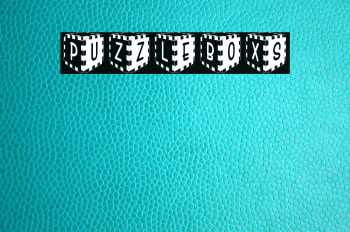 PuZzLeBoXs Font examples