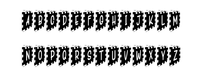 PuZzLeBoXs Font LOWERCASE