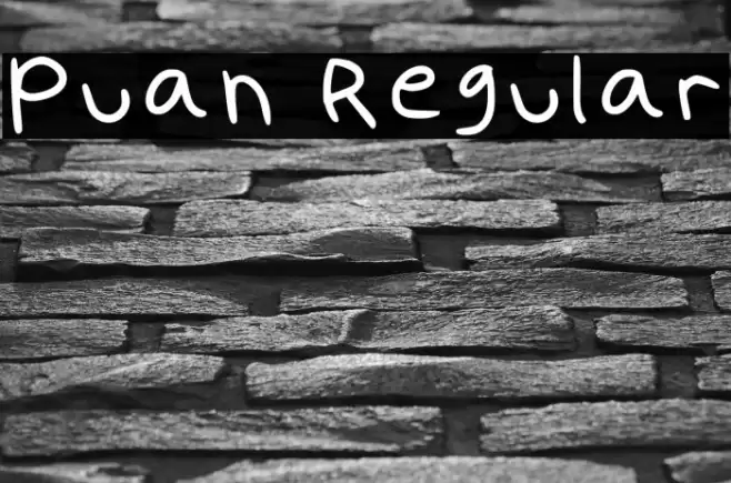 Puan Regular Font examples