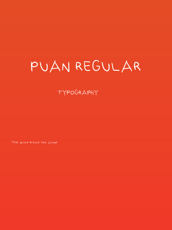 Puan Regular Poster