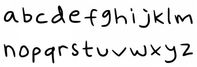 Puan Regular Font LOWERCASE
