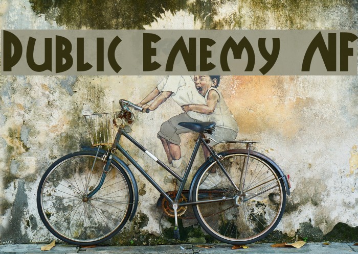 Public Enemy NF Font examples
