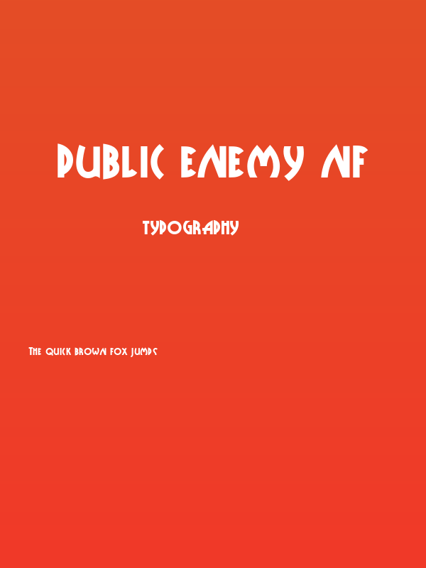 Public Enemy NF Poster