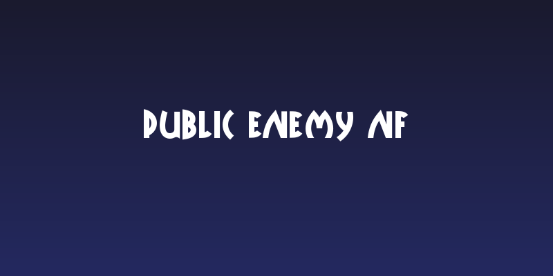 Public Enemy NF Social Header