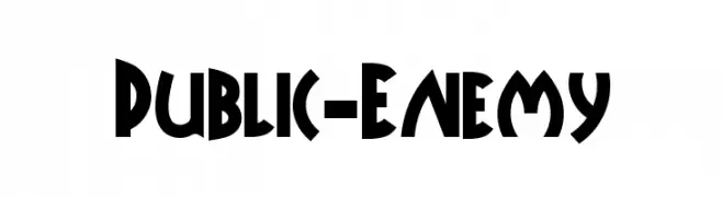 Public-Enemy  フリーフォントのダウンロード