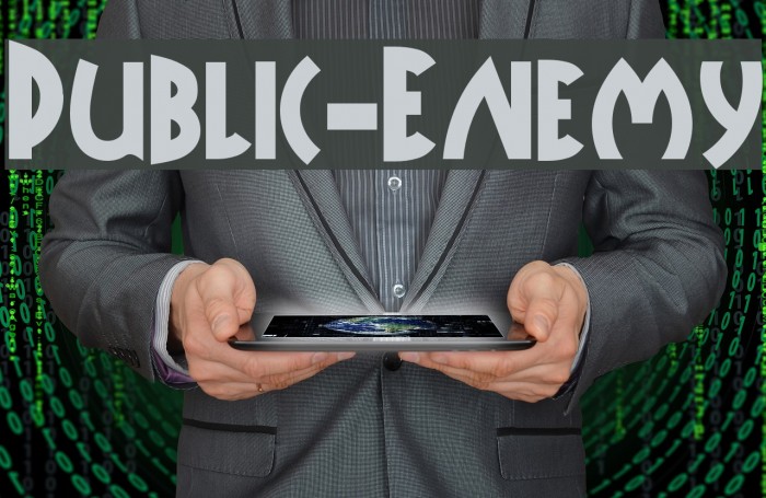 Public-Enemy Шрифта examples