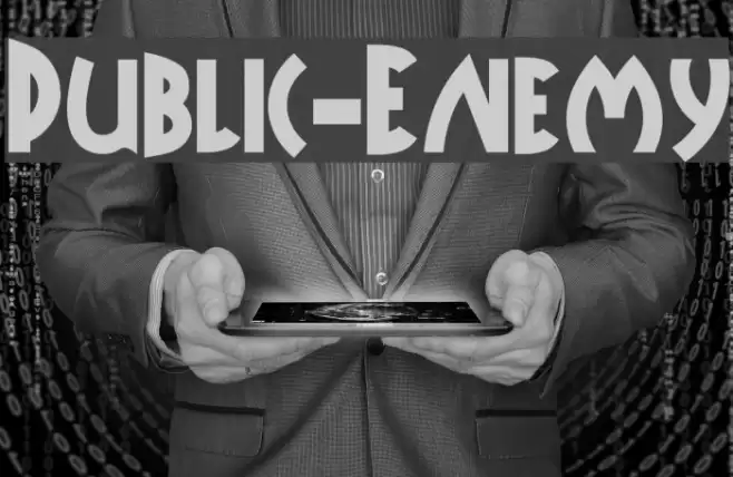 Public-Enemy Шрифта examples