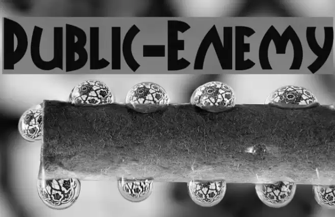 Public-Enemy Шрифта examples