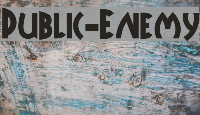 Public-Enemy Шрифта examples