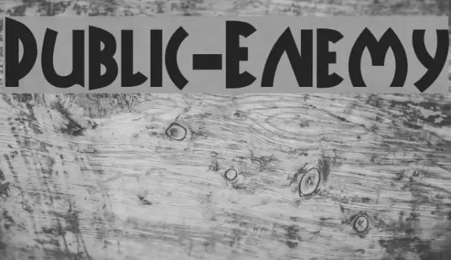 Public-Enemy Шрифта examples